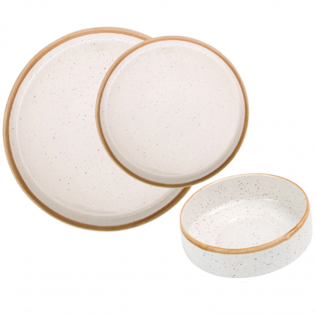 Set 3 Piese Sand Dune ( Farfurie 25 cm, Farfurie 20 cm, Bol 15 cm 400 ml ) [2]