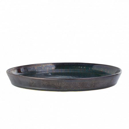 Set 108 Piese Verometal Glazura Albastru Verde Metalic Bronz Metalic Gri, Mat Argintiu ( Farfurie 25 cm, Farfurie 20 cm si Bol 450 ml ) [1]