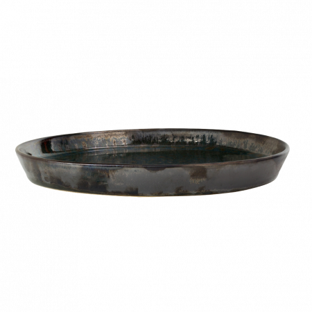Set 108 Piese Verometal Glazura Albastru Verde Metalic Bronz Metalic Gri, Mat Argintiu ( Farfurie 25 cm, Farfurie 20 cm si Bol 450 ml ) [8]