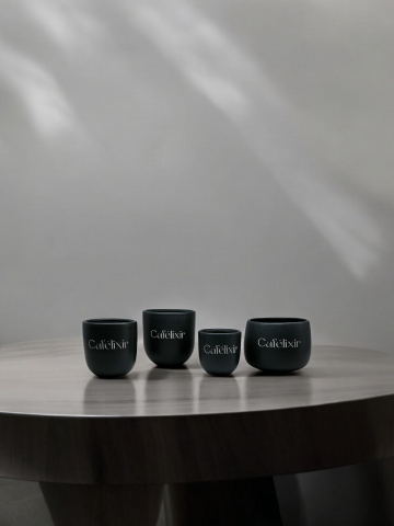 Set 30 Cesti Cafea tip Pahare NOVUM Gresie Glazurata, Diferite Marimi si Culori de Glazuri [1]