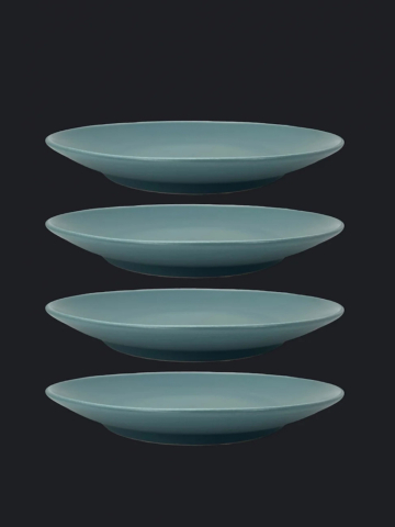 Set 4 Farfurii, MADE Pantone Verde Mentă Mat, diametru 26 cm