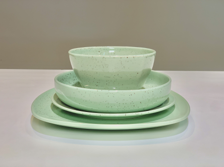 Set 4 Piese Mineral Verde Cu Picatele [3]