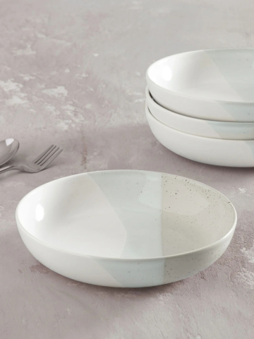 Set 50 Boluri Paste, Colecția Artizan, ceramică glazurată manual, Horeca, diametrul 23 cm