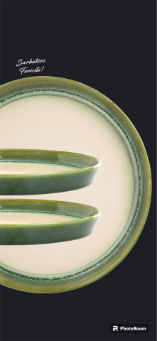 Set Cadou Ceramică Infinity Green (2 Farfurii Mari 25cm, 2 Cãni 300ml) Exceptional [7]