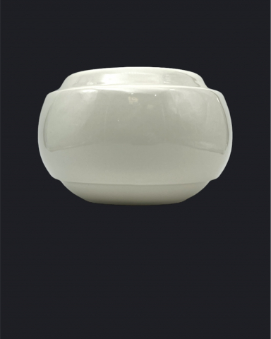 Vaza / Ghiveci Alb-Olive (20cm diametru, 14cm inaltime) [3]