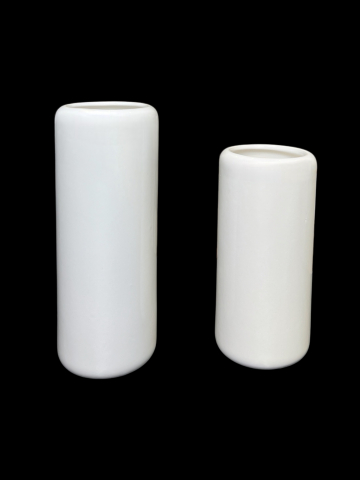 Set 2 Vaze Mari  Flori Nobel Alb Casablanca (1 Vaza 28cm + 1 Vaza 23cm) [1]