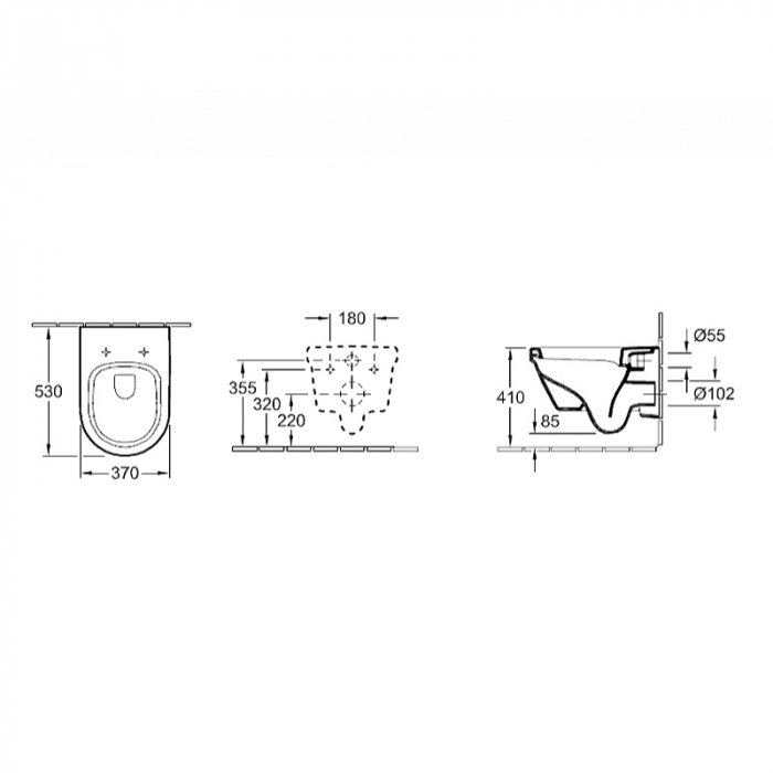 Set vas WC suspendat Villeroy & Boch, Architectura, cu capac soft close, quick release, alb alpin rotund, direct flush [5]