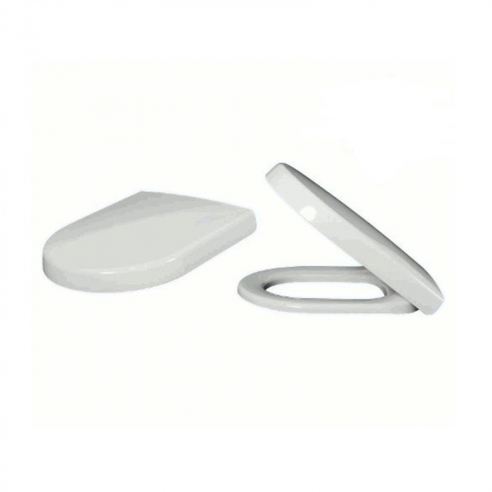 Set vas WC suspendat Villeroy & Boch, Architectura, cu capac soft close, quick release, alb alpin rotund, direct flush [3]