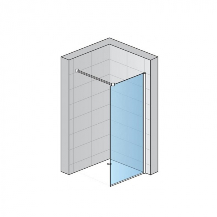 Paravan dus SanSwiss, Easy, 90 x 200 cm, profil crom lucios [4]