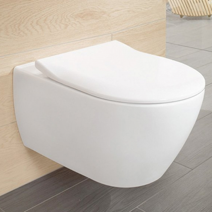 Set vas WC suspendat Villeroy & Boch, Subway 2.0, direct flush, cu capac slim, soft close, alb [5]