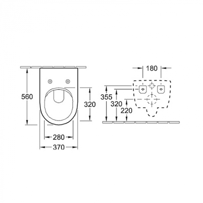 Set vas WC suspendat Villeroy & Boch, Subway 2.0, direct flush, cu capac slim, soft close, alb [3]