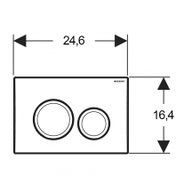 Clapeta cu actionare dubla, Geberit Delta20 [2]