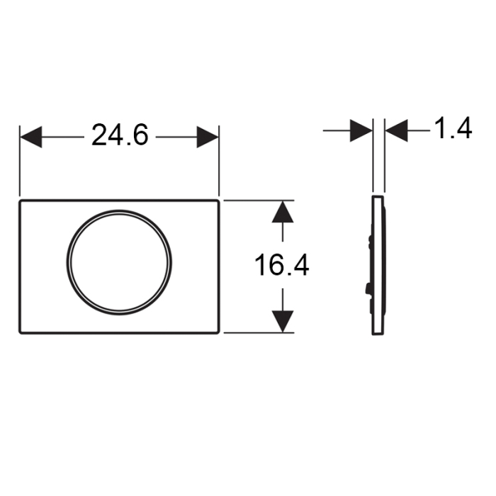 Clapeta cu actionare dubla Geberit, Sigma10 [2]