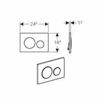 Clapeta cu actionare dubla Geberit, Sigma21 [4]