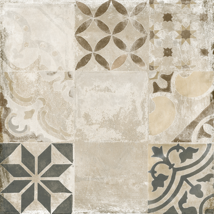 Placi ceramice extrudate Exagres Alhamar Blanco Decor 33x33 [3]