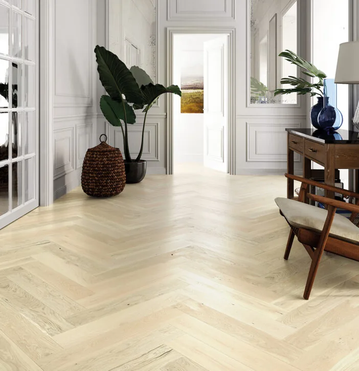 Parchet Stejar Bianco Herringbone 130 [1]
