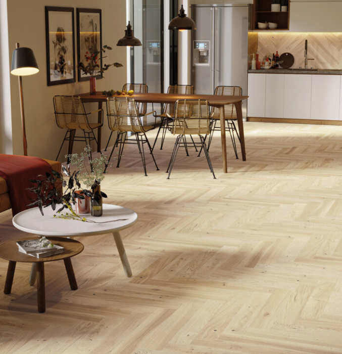 Parchet Stejar Mont Blanc Herringbone 110 [1]