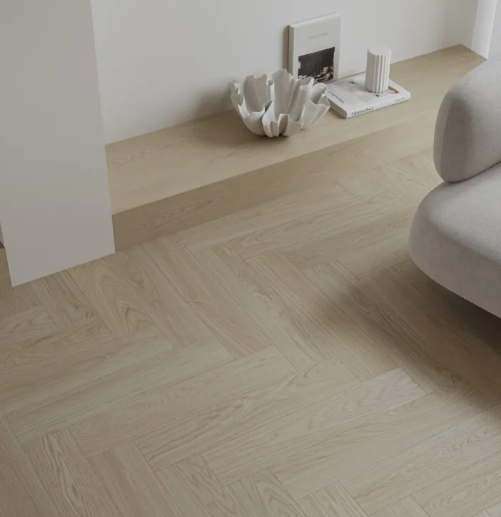 Parchet vinil SPC Stejar Flax Herringbone (cu substrat integrat) [2]