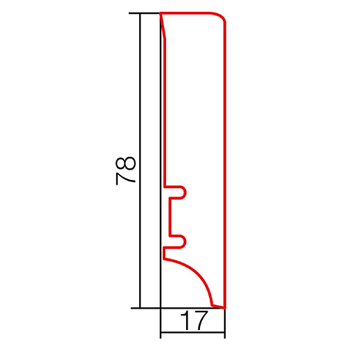 Plinta lemn P78 Stejar [2]