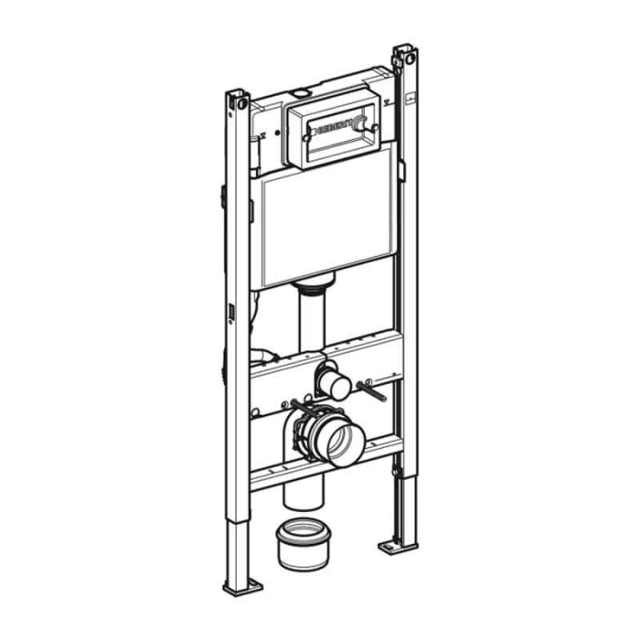 Rama Geberit Duofix, pentru WC suspendat, cu rezervor incastrat Delta 12cm [3]