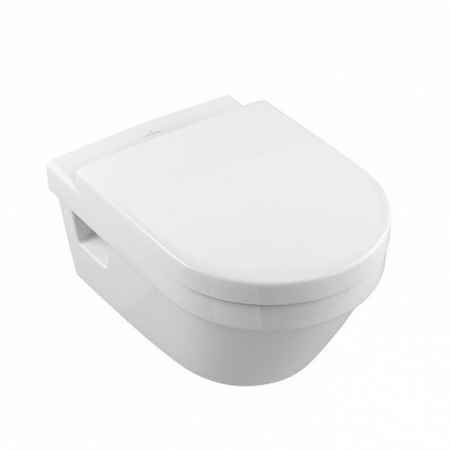 Set vas WC suspendat Villeroy & Boch, Architectura, rotund, cu capac soft close,quick release alb alpin [0]