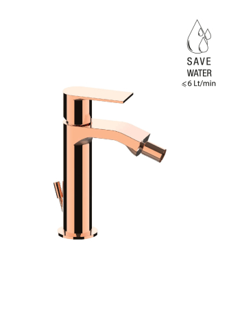 TOLOMEO - Baterie bideu cu monocomandă și scurgere tip pop-up