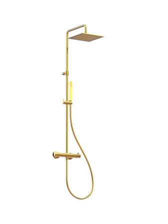MOCCA - Baterie duș anticalcar externă termostatică 25x25