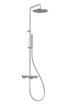 MOCCA - Baterie duș anticalcar externă termostatică Ø 25 cm