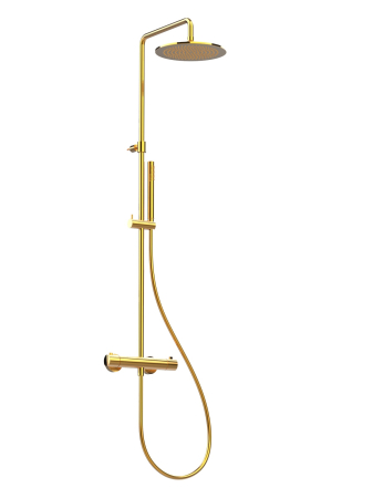 MOCCA - Baterie duș anticalcar externă termostatică Ø 25 cm
