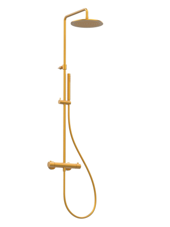 MOCCA - Baterie duș anticalcar externă termostatică Ø 25 cm