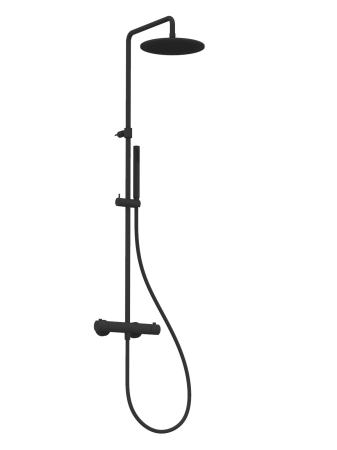 MOCCA - Baterie duș anticalcar externă termostatică Ø 25 cm