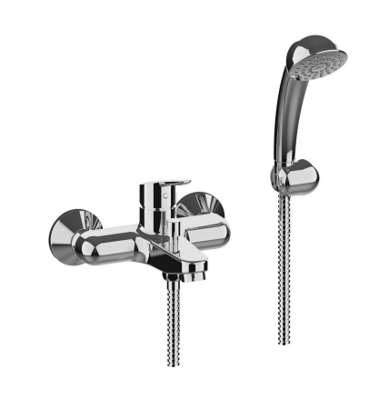 CALEO - Baterie externă cu monocomandă pentru cadă cu duplex anticalcar