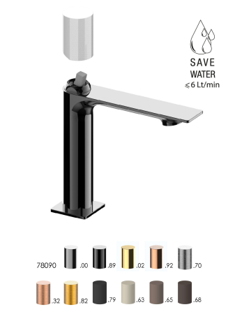 NARCISO - Baterie lavoar cu monocomandă și scurgere tip pop-up de 1-1/4