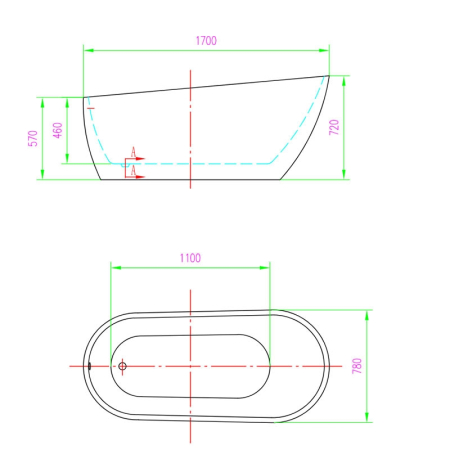 CADA FREESTANDING OVALA NATALIA P-170 [2]