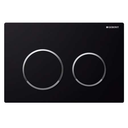 REZERVOARE WC - Clapeta cu actionare dubla Geberit, Omega20 Negru lucios