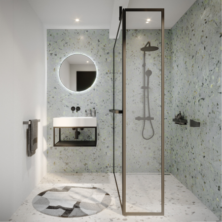 DUȘ WALK-IN - LUCID 402 SWING