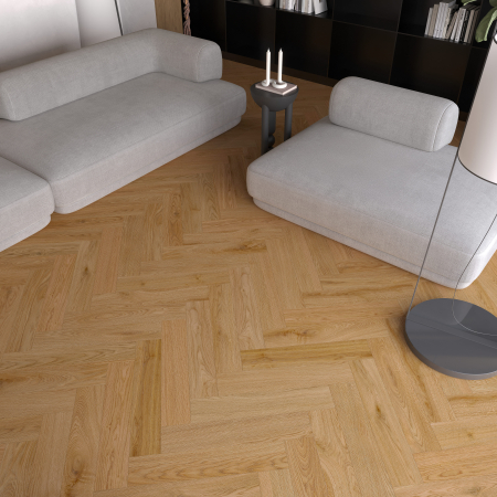 Parchet AURA SPC Stejar Oscar Herringbone [1]