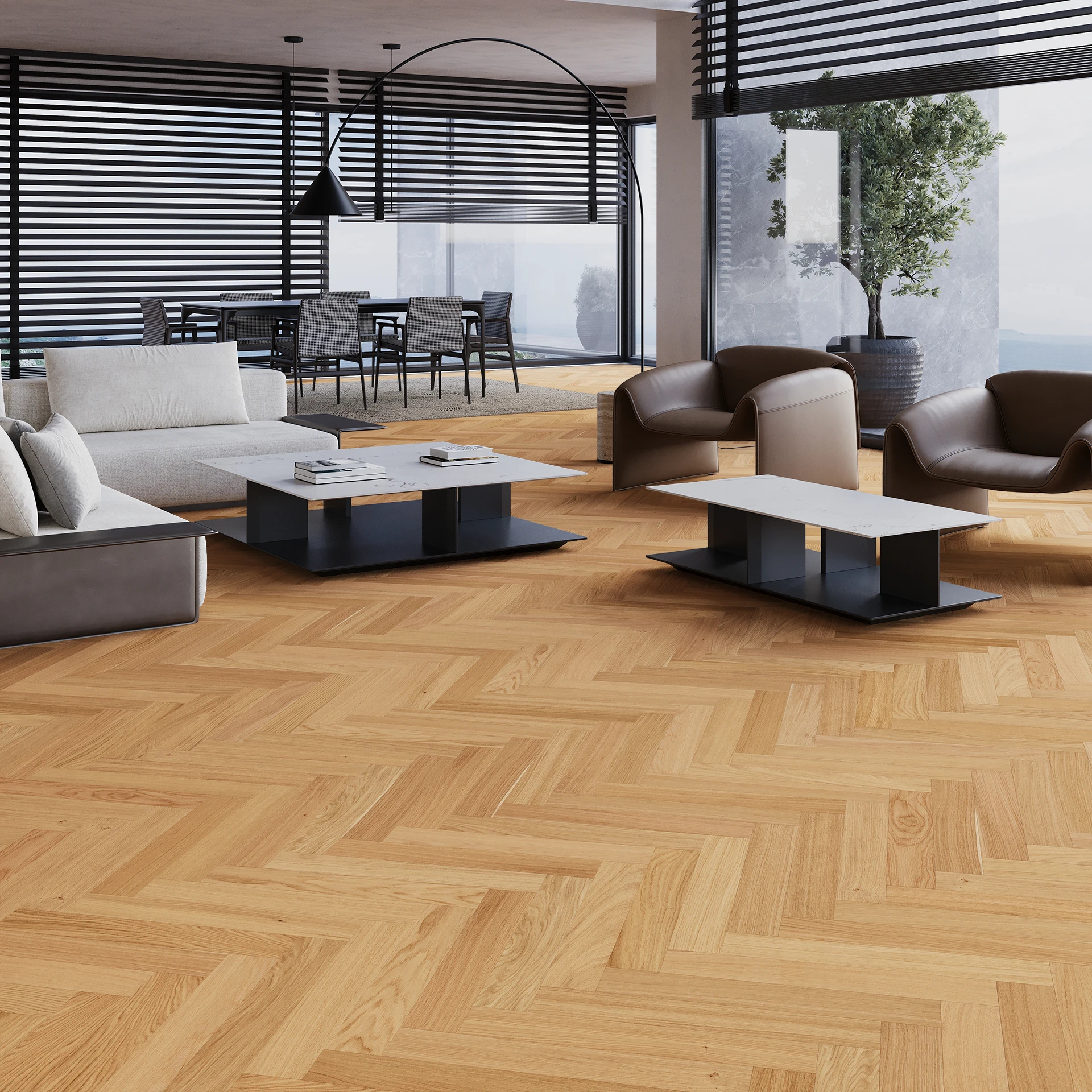 Parchet Hibrid Stejar Futuris Esthetic Herringbone 91 [2]