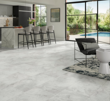 PARCHET | Lemn, SPC și Hibrid - Parchet Piatra SPC Marble Abbey white