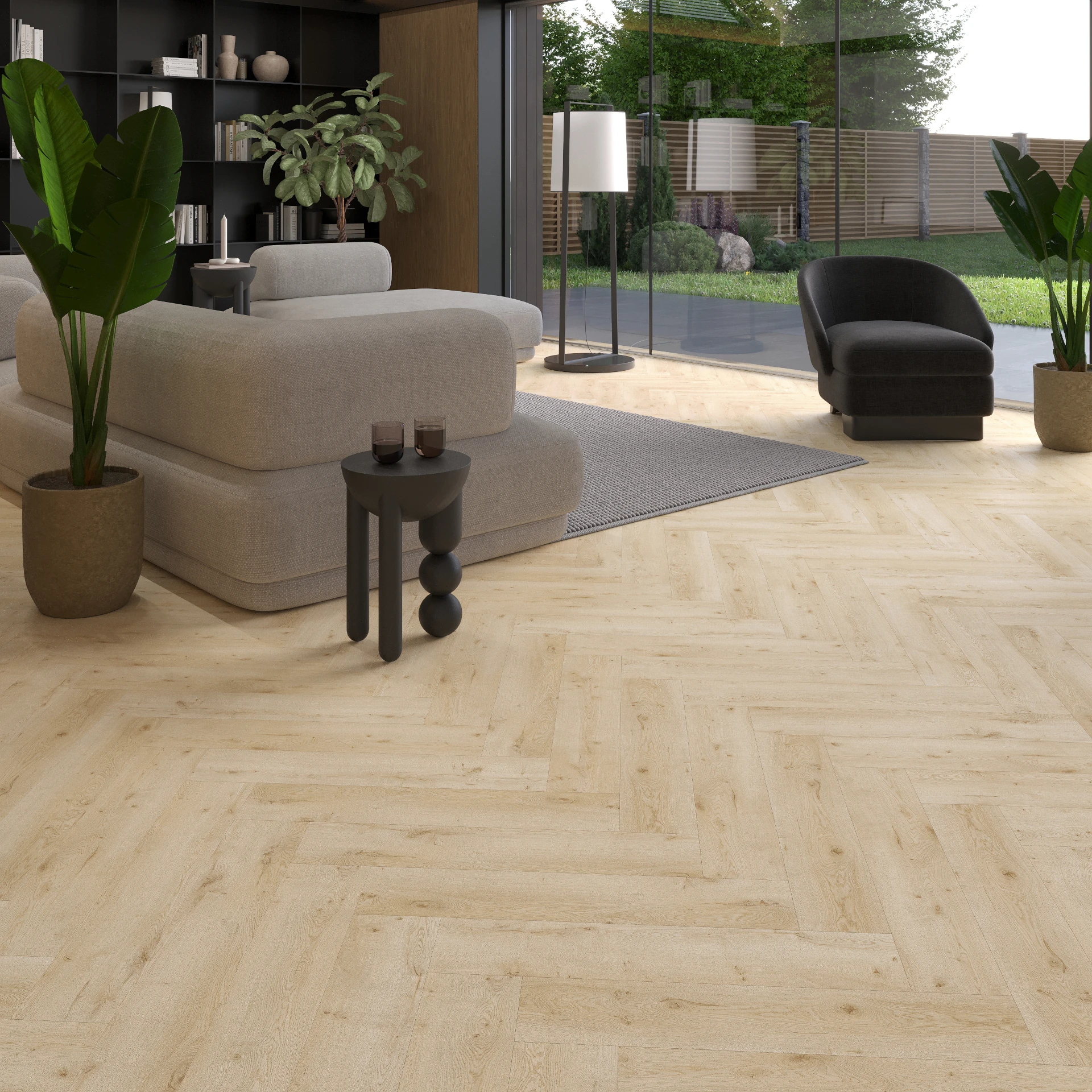 PARCHET | Lemn, SPC și Hibrid - Parchet SPC mineral Stejar Mino Herringbone