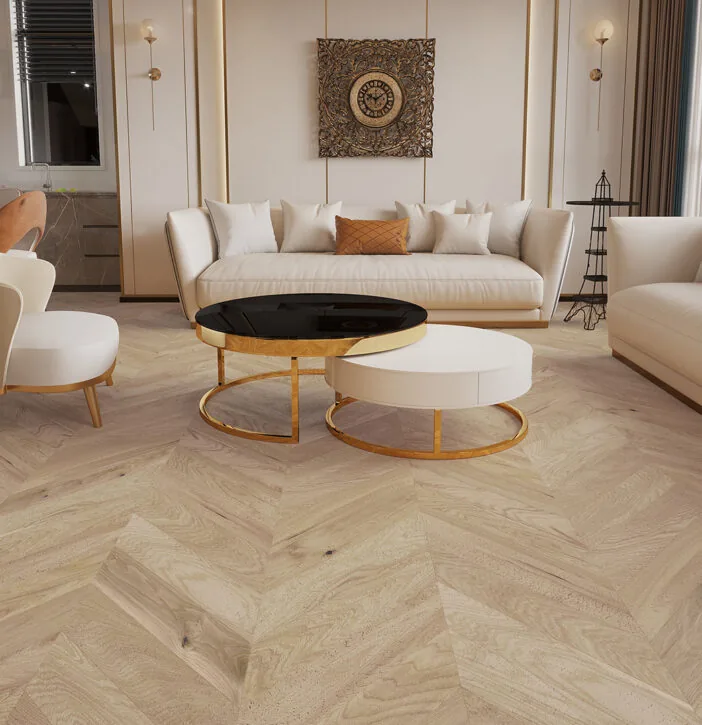 LEMN 100% TRIPLUSTRATIFICAT - Parchet Stejar Balos Chevron 130