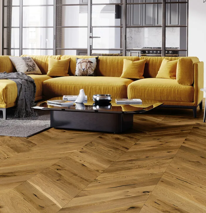 LEMN 100% TRIPLUSTRATIFICAT - Parchet Stejar Mainland Chevron 130