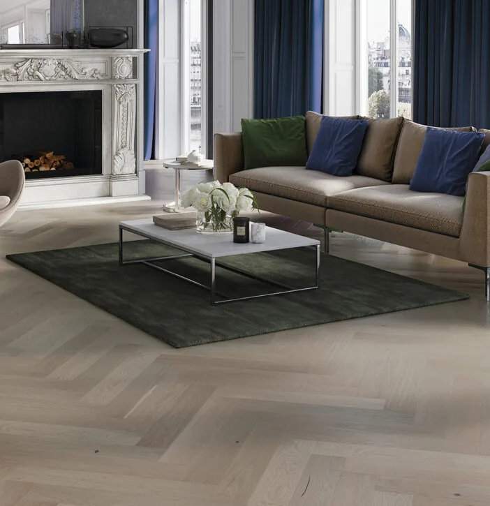 LEMN 100% TRIPLUSTRATIFICAT - Parchet Stejar Marzipan Muffin Herringbone 130
