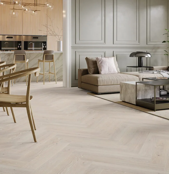 LEMN 100% TRIPLUSTRATIFICAT - Parchet Stejar Pudding Herringbone 130