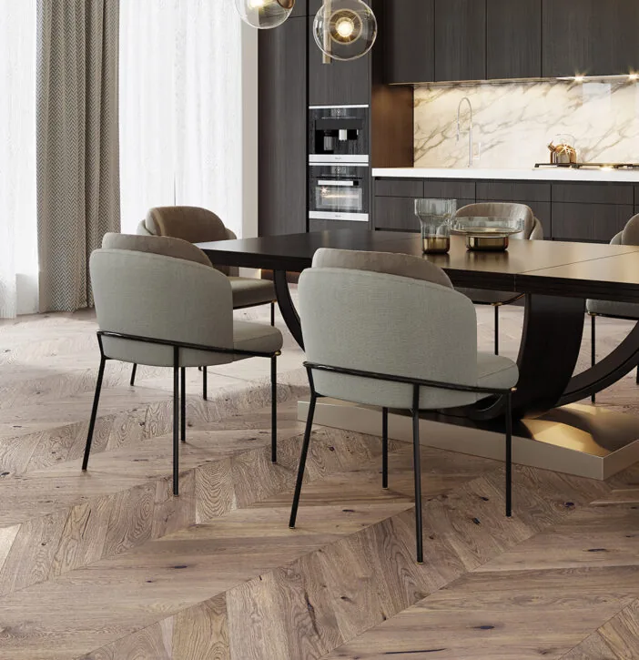 LEMN 100% TRIPLUSTRATIFICAT - Parchet Stejar Serene Chevron 130