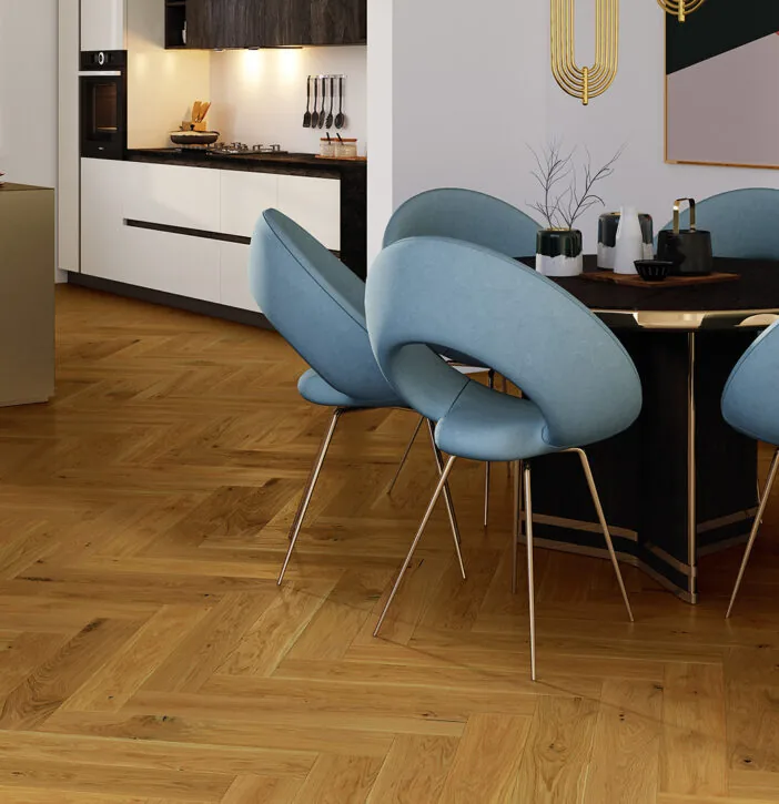 LEMN 100% TRIPLUSTRATIFICAT - Parchet Stejar Vibrance Herringbone 110