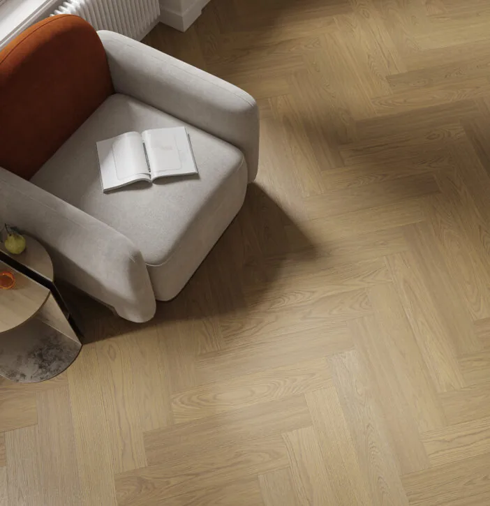 Parchet vinil SPC Stejar Antic Herringbone (cu substrat integrat) [1]