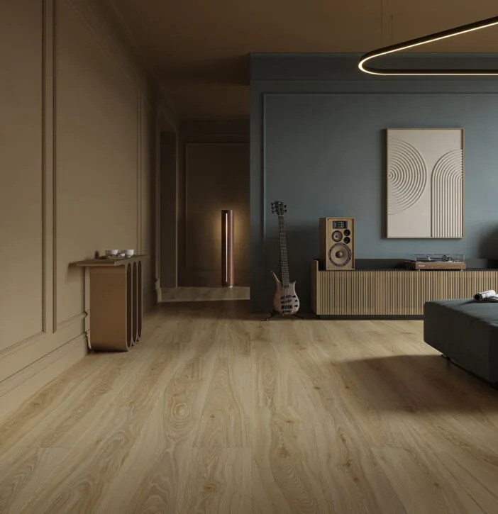 SPC - STONE POLYMER COMPOSITE - Parchet vinil SPC Stejar Cinnamon (cu substrat integrat)