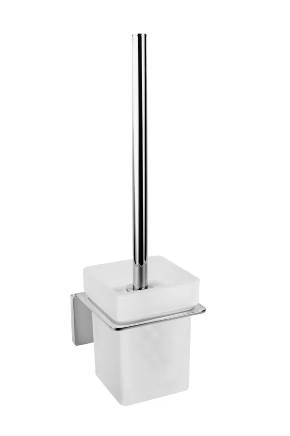 SUPORTI - PIAZZA, Perie WC cu suport sticlă mată