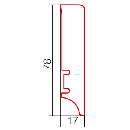 Plinta lemn P78 Stejar [1]